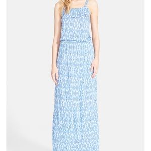 Joie "Narod" print maxi dress in blue
